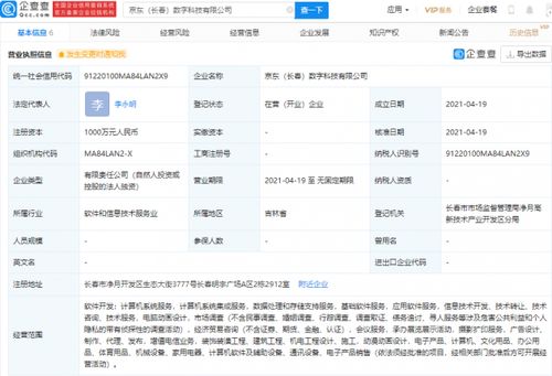 京東關聯(lián)企業(yè)成立數(shù)字科技新公司,經營范圍含動漫動畫設計等